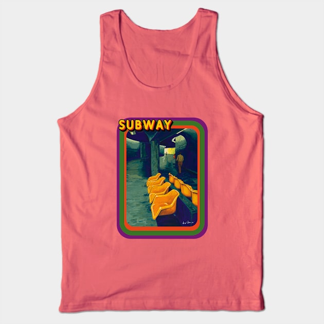 Contemporary Daily Life: Subway Tank Top by Ibere Romani